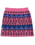 VAUVA Vauva FW23 - Girls Pink Printed Sweater Skirt Skirt