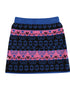 VAUVA Vauva FW23 - Girls Blue Printed Sweater Skirt Skirt