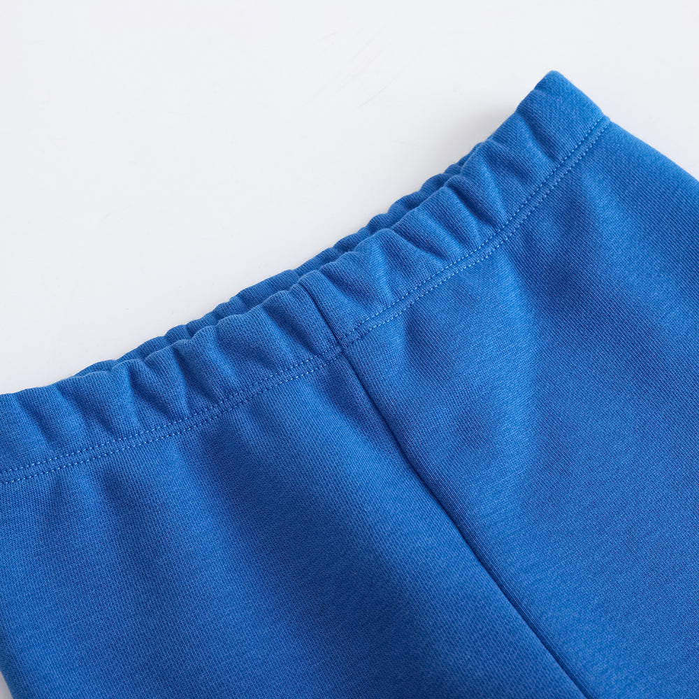 Vauva FW23 - Girls Printed Organic Cotton Pants (Blue) - My Little Korner