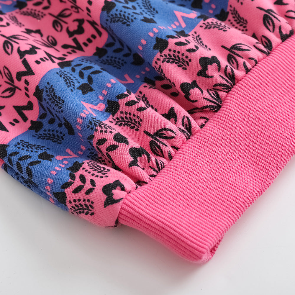 Vauva FW23 - Girls Organic Cotton Long Sweatshirt (Rose Pink)
