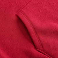 Vauva FW23 - Boys Simple Patchwork Crew Neck Sweatshirt (Black/Red)-product image close up