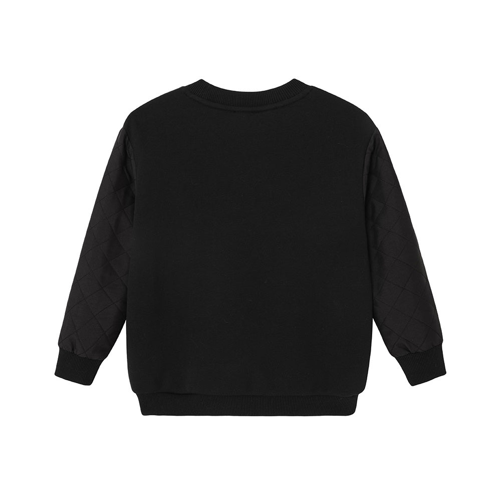 VAUVA Vauva FW23 - Girls Organic Cotton Sweater (Black) Sweatshirt