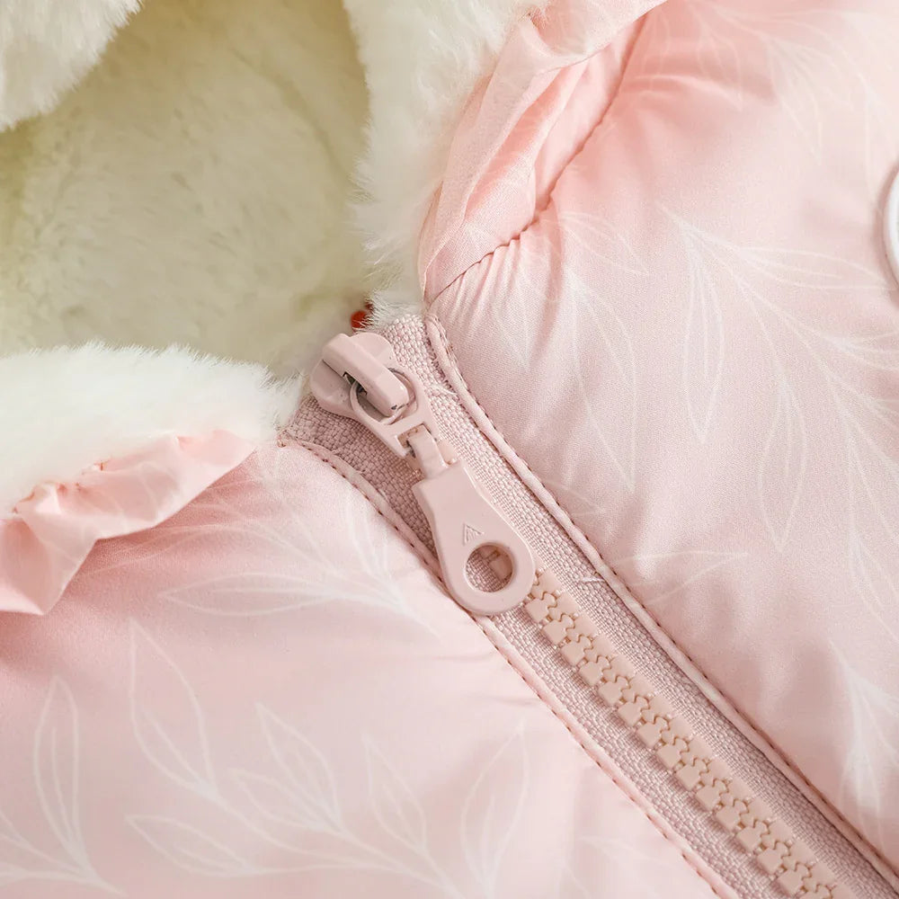 VAUVA Vauva FW23 - Girls Pink Zip Long Sleeve Coat Coat & Jacket