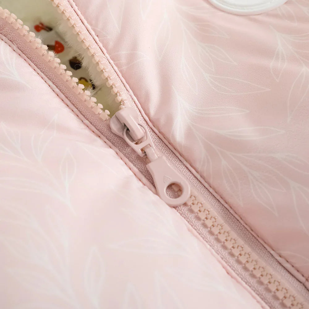 VAUVA Vauva FW23 - Girls Pink Zip Long Sleeve Coat Coat & Jacket