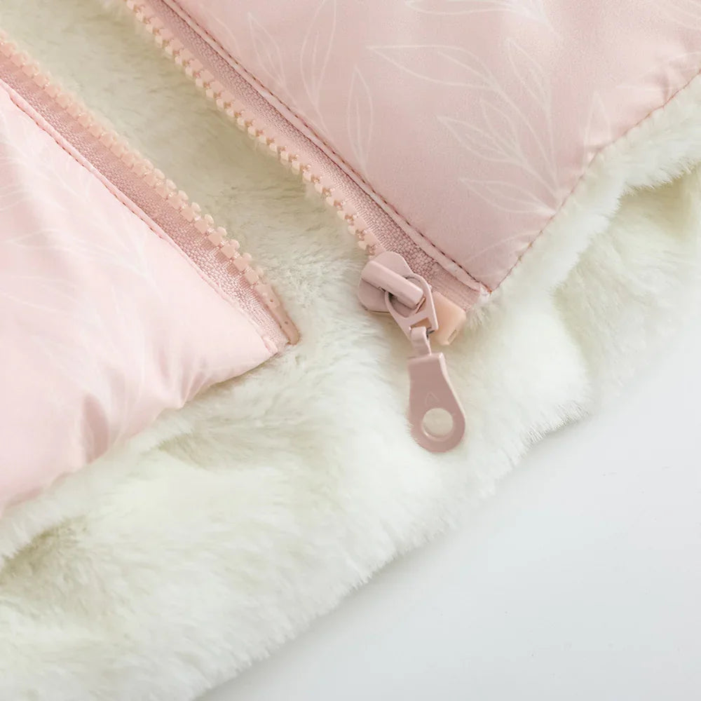 VAUVA Vauva FW23 - Girls Pink Zip Long Sleeve Coat Coat & Jacket