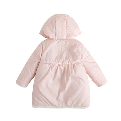 VAUVA Vauva FW23 - Girls Pink Zip Long Sleeve Coat Coat &amp; Jacket