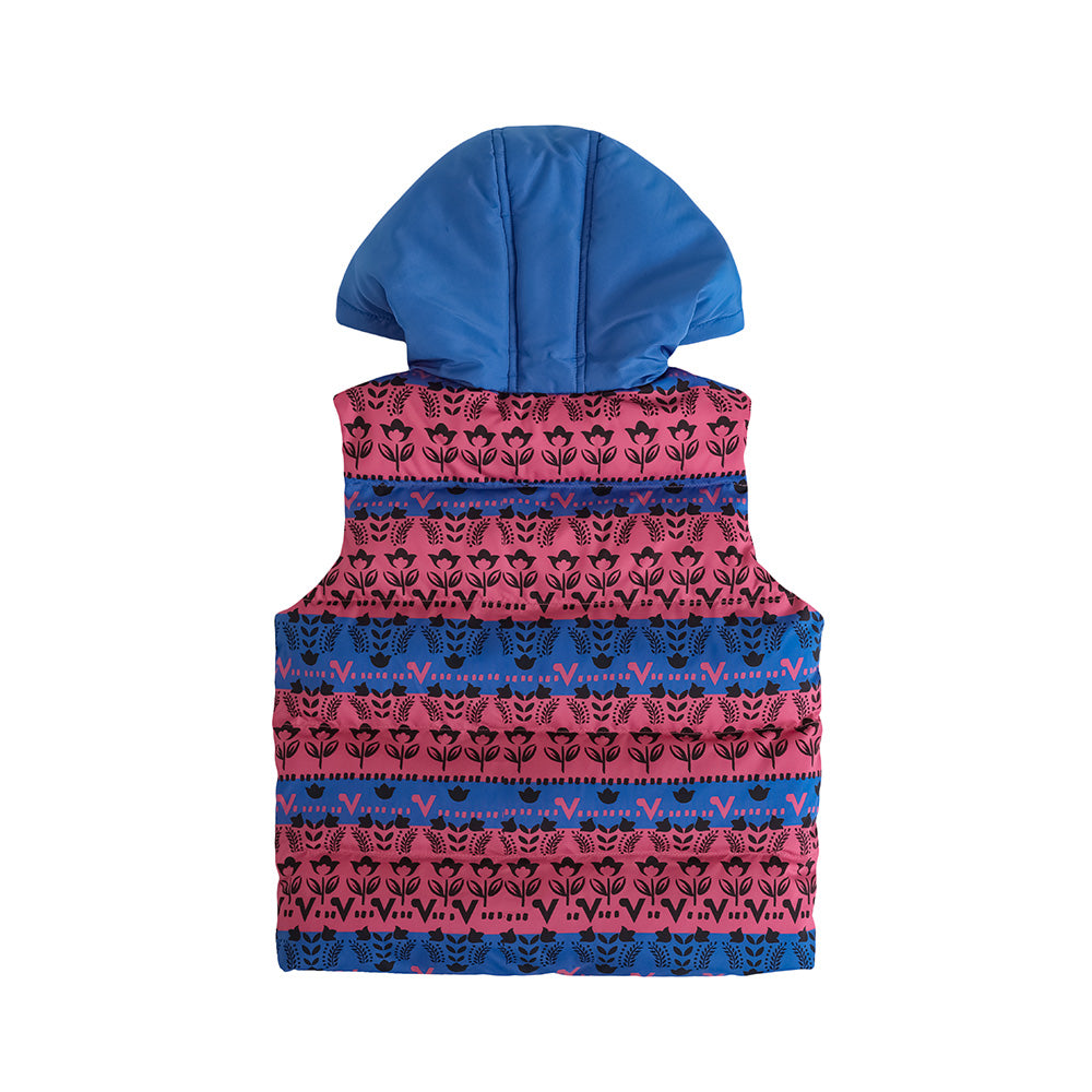 VAUVA Vauva FW23 - Girls Striped Vest (Blue) Vest