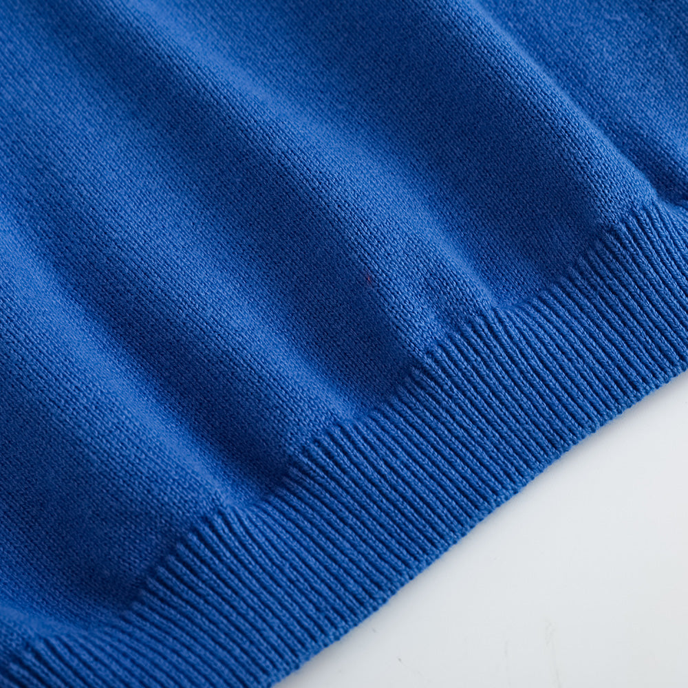 Vauva FW23 - Girls Blue Printed Cotton Pullover