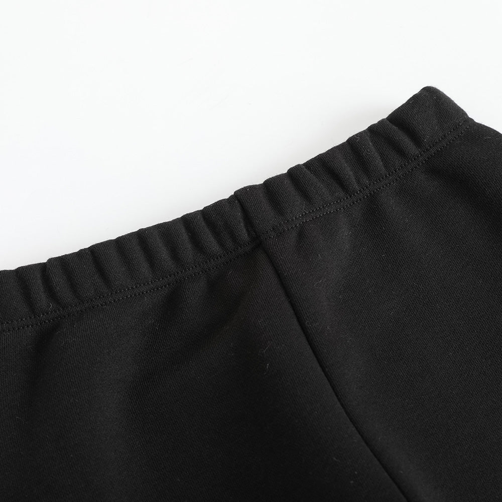 Vauva FW23 - Girls Printed Organic Cotton Pants (Black) - My Little Korner