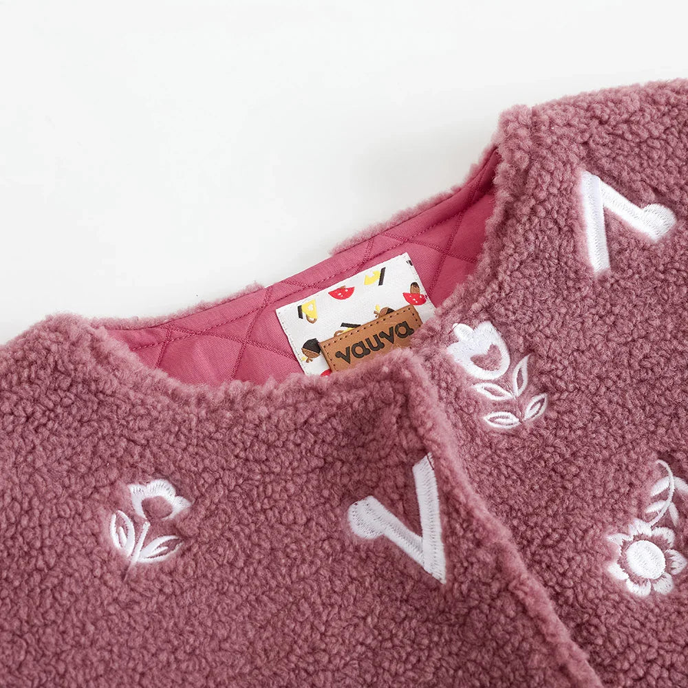 VAUVA Vauva FW23 - Girls Long Sleeve Reversible Coat (Pink) Coat & Jacket