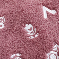 Vauva FW23 - Girls Long Sleeve Reversible Coat (Pink)-product image close up