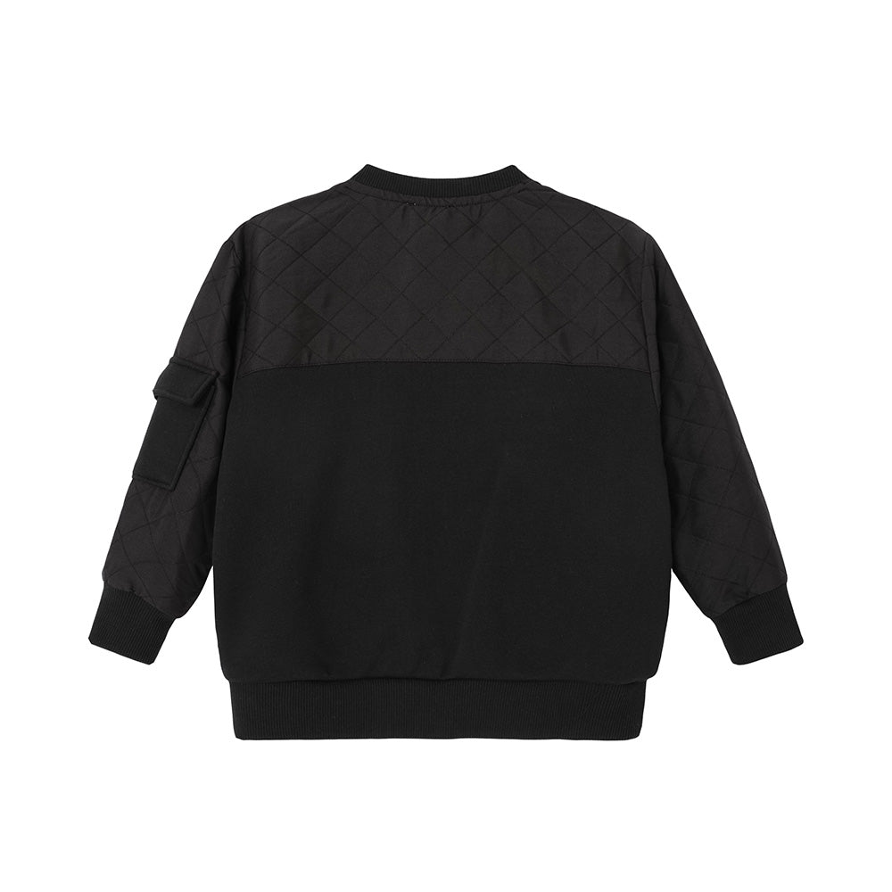 VAUVA Vauva FW23 - Boys Black Crew Neck Sweatshirt Sweatshirt