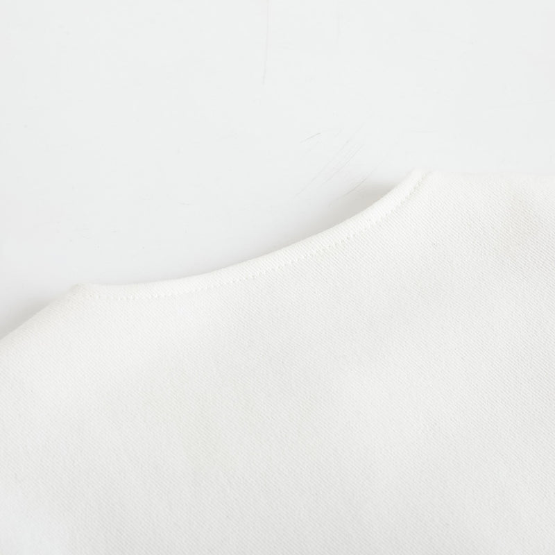 VAUVA Vauva FW23 - Girls Embroidered Twill Cotton Coat (White) Coat & Jacket
