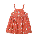 VAUVA Vauva FW23 - Girls Happy Farm Cotton Dress (Red) Dress