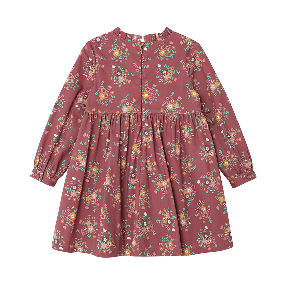 VAUVA Vauva FW23 - Girls Red Floral Dress Dress