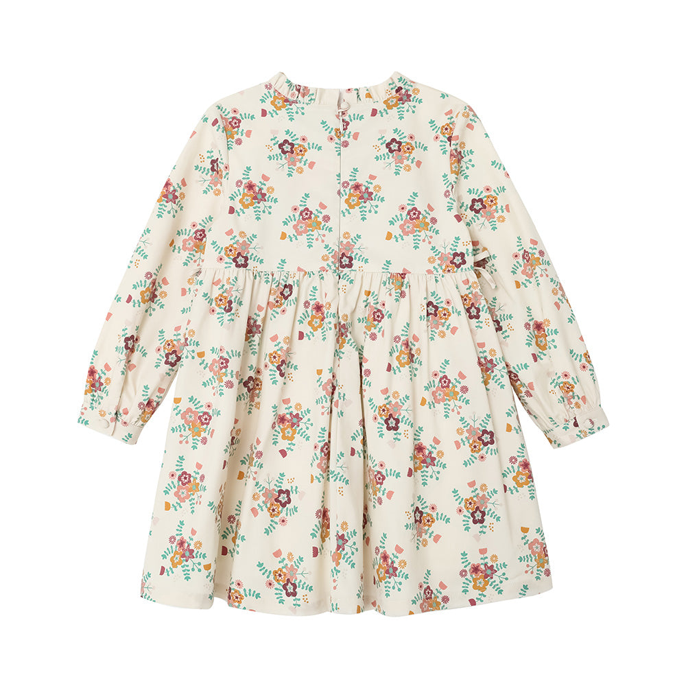 VAUVA Vauva FW23 - Girls White Floral Dress Dress