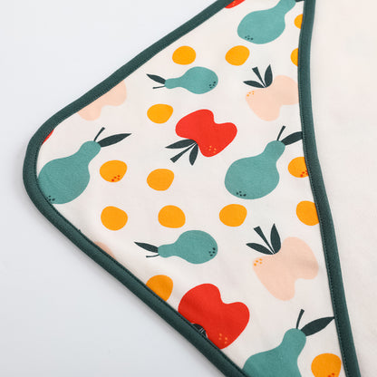 VAUVA Vauva FW23 - Baby Unisex Fruit Print Cotton Blanket (Green) Blanket