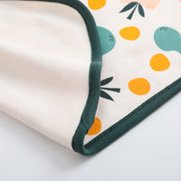 Vauva FW23 - Baby Unisex Fruit Print Cotton Blanket (Green) - My Little Korner