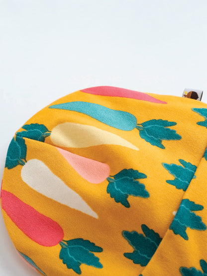VAUVA Vauva FW23 - Baby Boy Carrot All Over Print Cotton Hat (Yellow) Hat