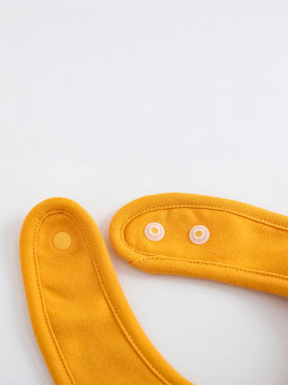 VAUVA Vauva FW23 - Baby Boy Carrot Pattern Cotton Bib (Yellow) Bib