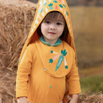 VAUVA Vauva FW23 - Baby Boy Carrot Pattern Cotton Bib (Yellow) Bib