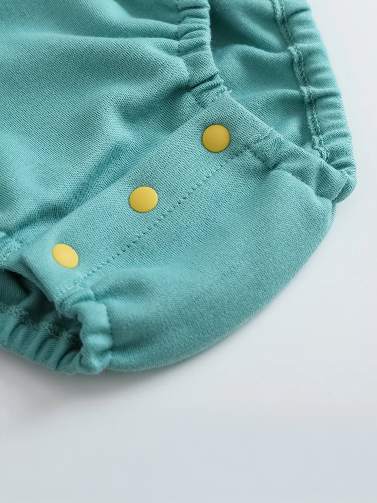 VAUVA Vauva FW23 - Baby Boy Carrot Pattern Cotton Polo Long Sleeve Bodysuit (Green) Bodysuit