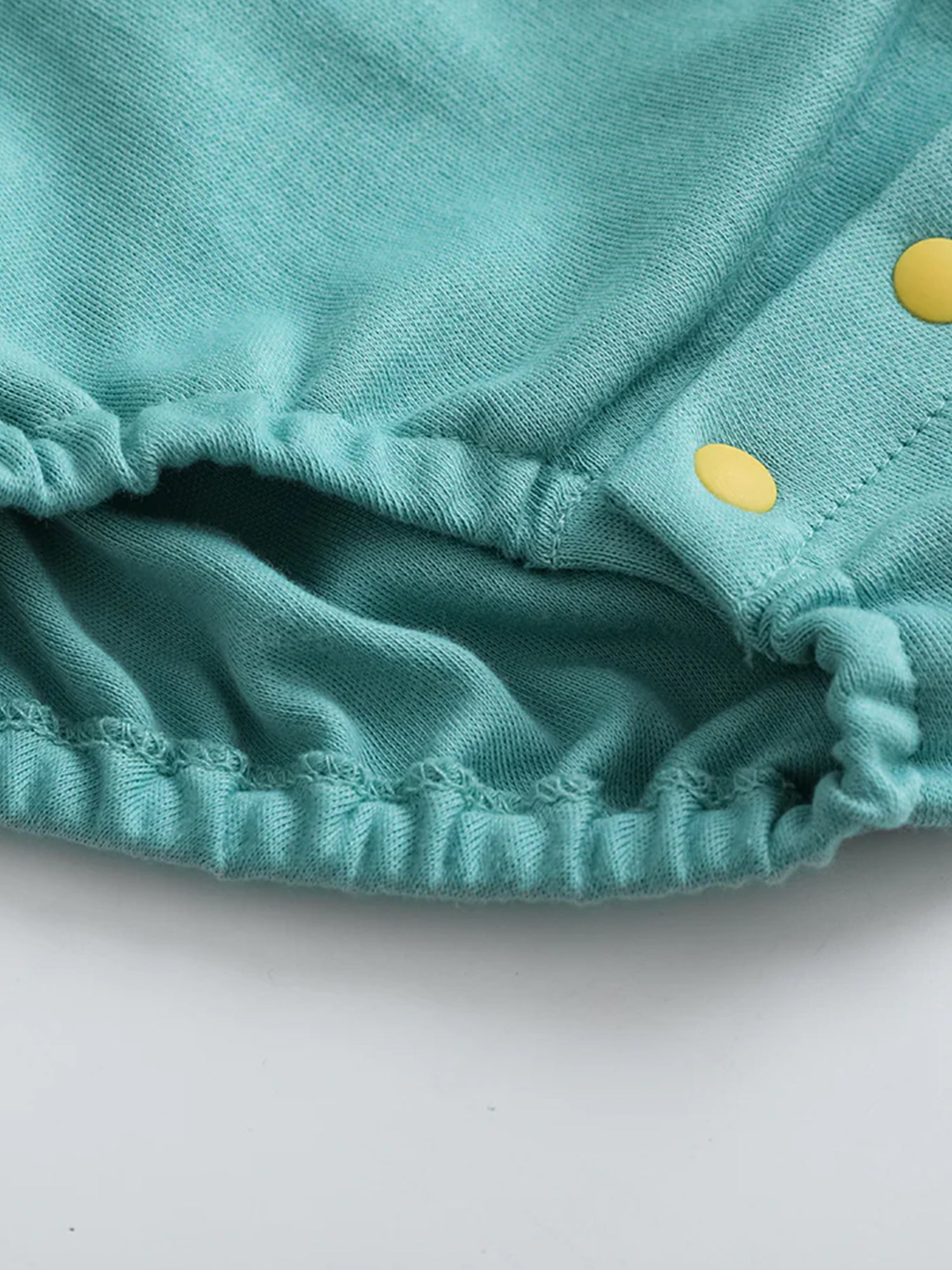 VAUVA Vauva FW23 - Baby Boy Carrot Pattern Cotton Polo Long Sleeve Bodysuit (Green) Bodysuit