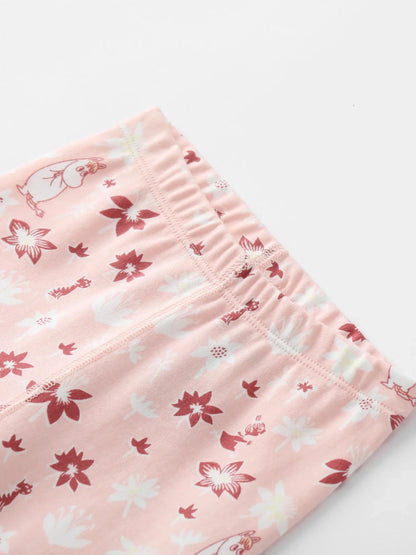 Vauva x Moomin Vauva x Moomin FW23 - Baby Girls Moomin All Over Print Cotton Pants (Pink) Pants