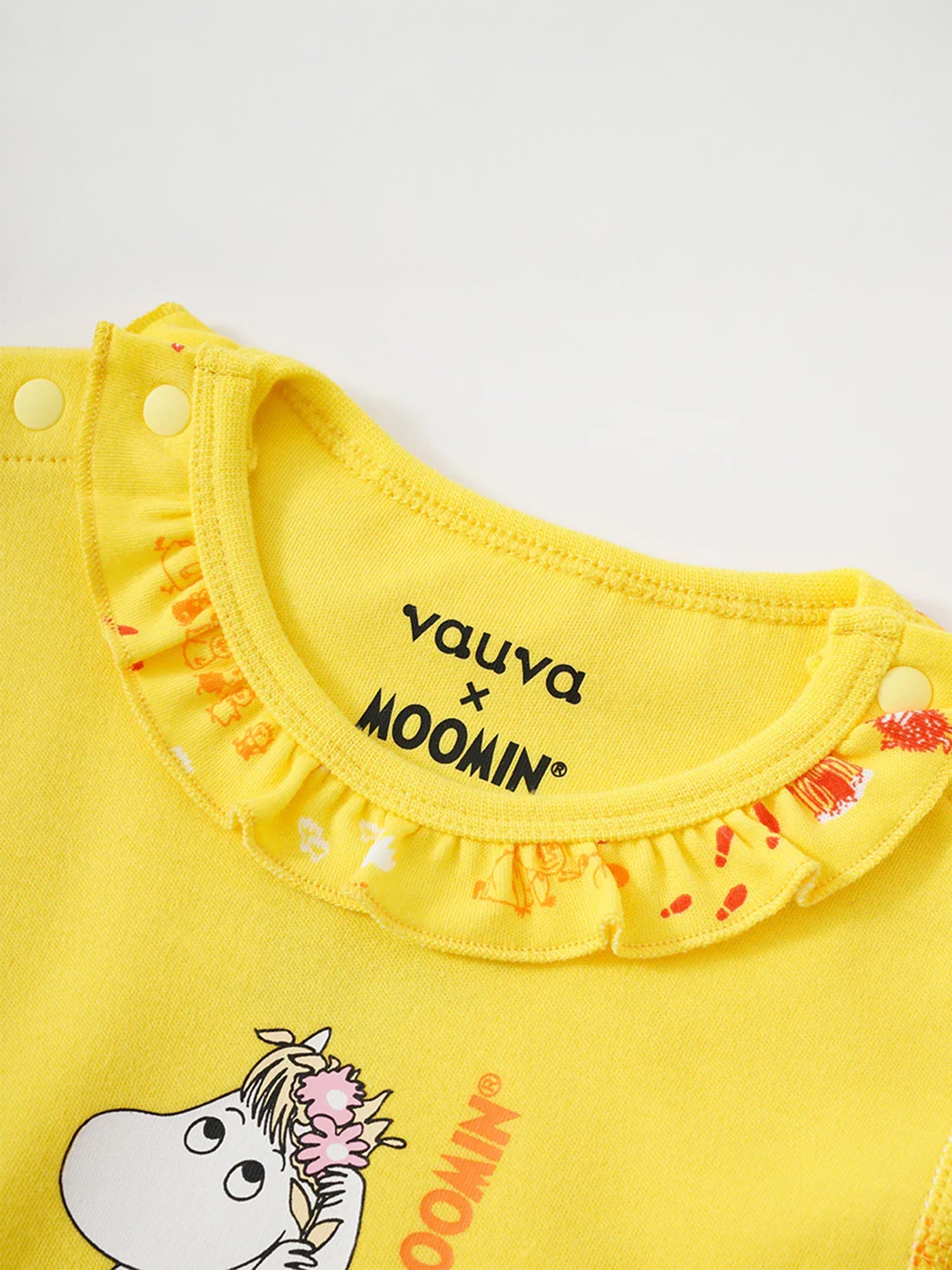 Vauva x Moomin Vauva x Moomin SS23 - Baby Girls Moomin Print Cotton Long Sleeves Bodysuit Bodysuit