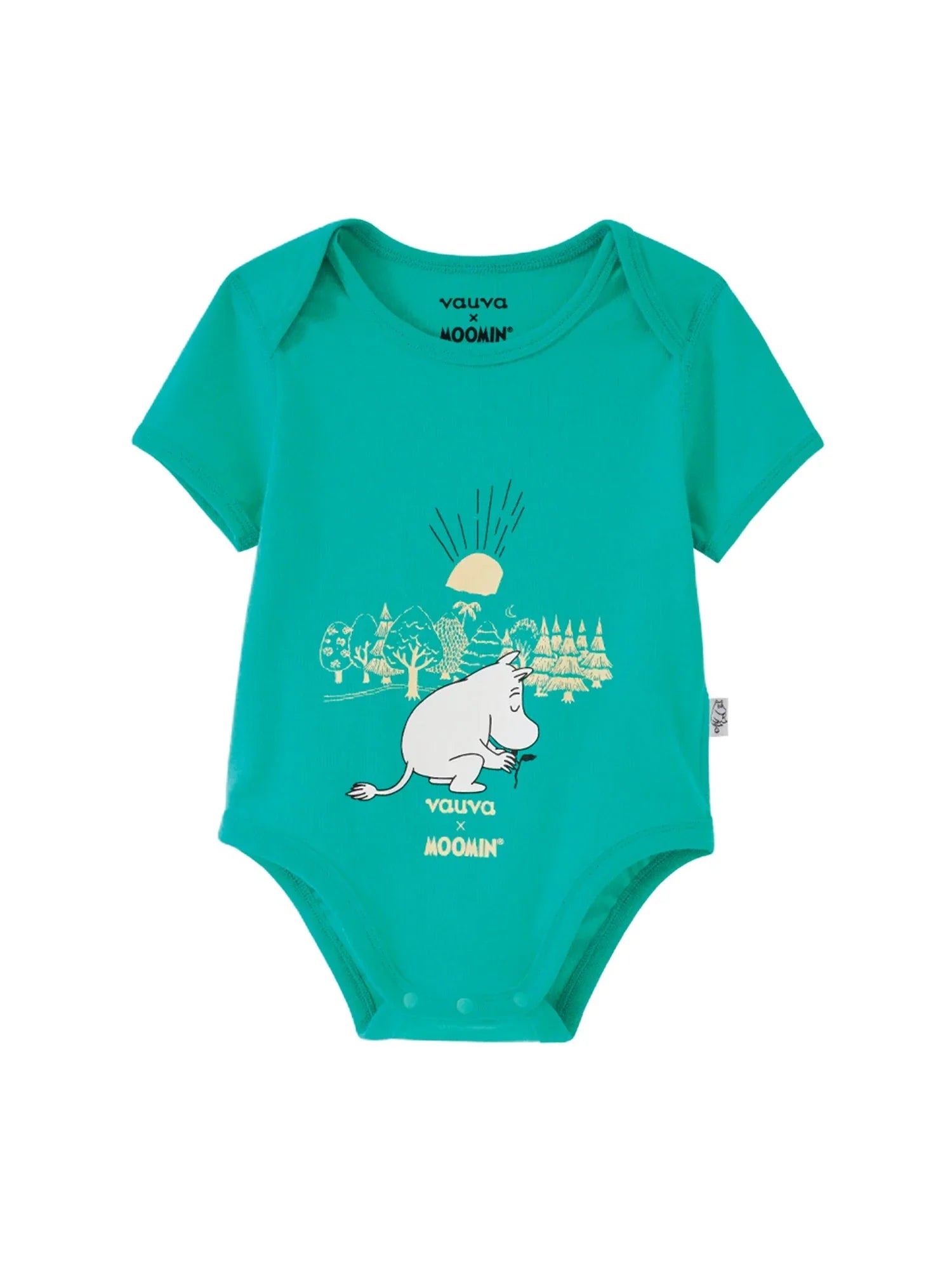 Vauva x Moomin Vauva x Moomin SS23 - Baby Unisex Moomin Print Cotton Short Sleeves Bodysuit Bodysuit