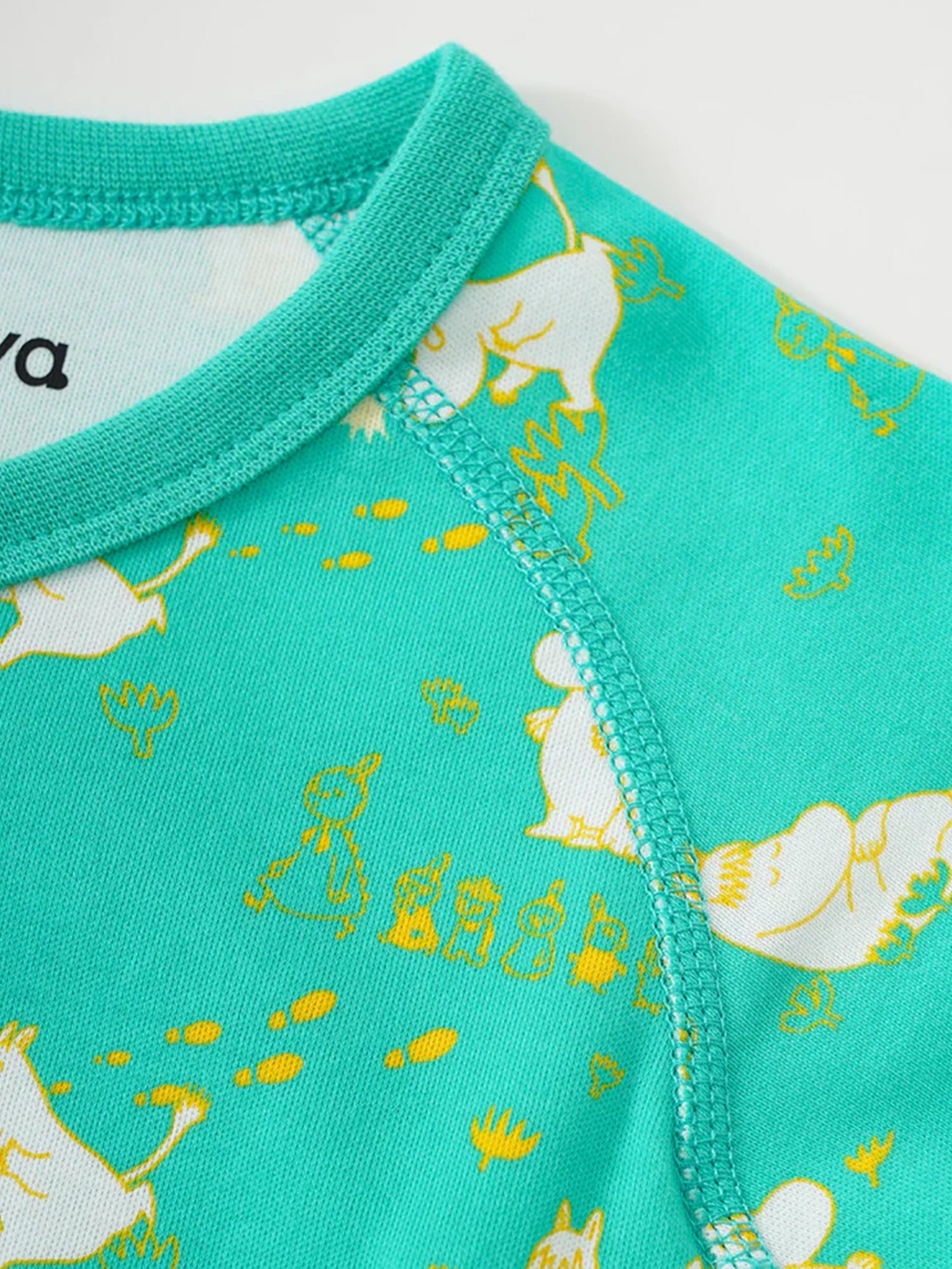 Vauva x Moomin Vauva x Moomin SS23 - Baby Unisex All Over Print Cotton Long Sleeves Wrap Bodysuit Bodysuit