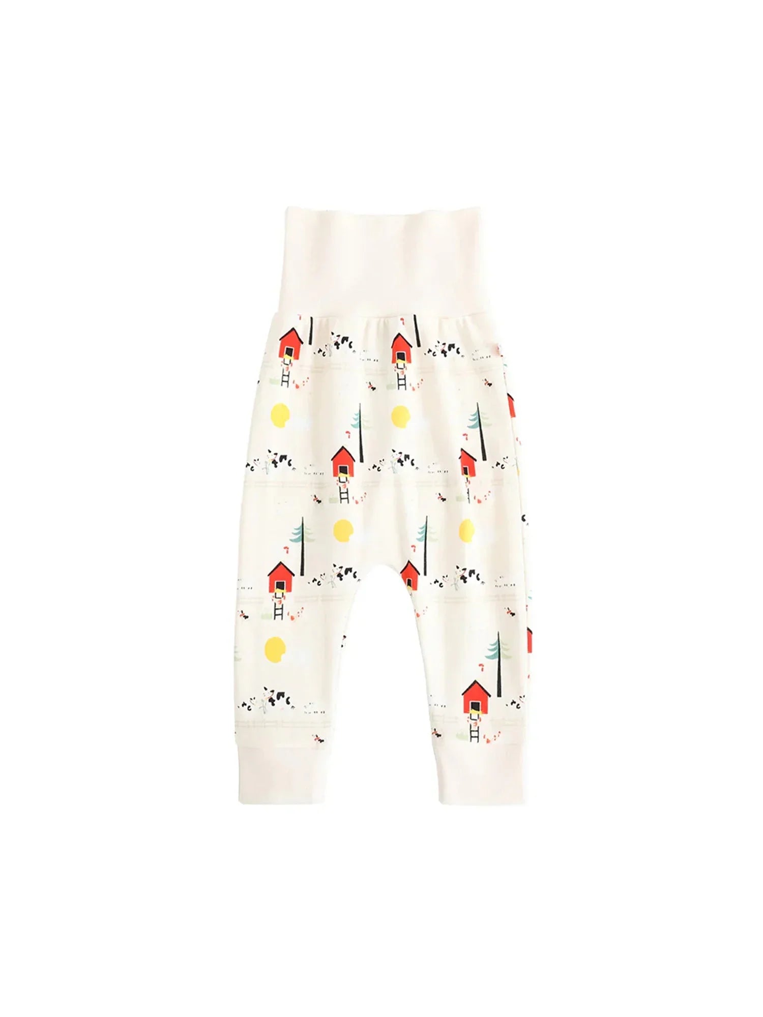 VAUVA Vauva FW23 - Baby Unisex Nordic Style All Over Print Cotton High Waist Trousers Pants