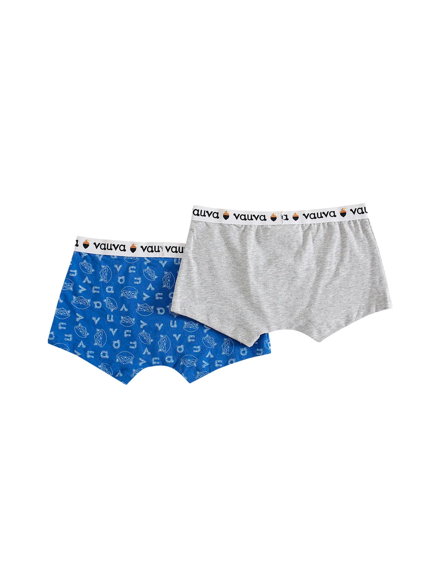 VAUVA Vauva Boys Organic Cotton Underwear (Boxers) - Vauva Blue / Grey Underwear