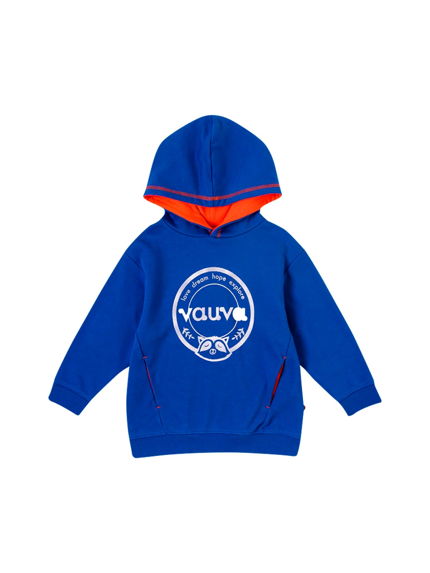 VAUVA Vauva Boys Raccoon Love Dream Hope Explore Hoodie