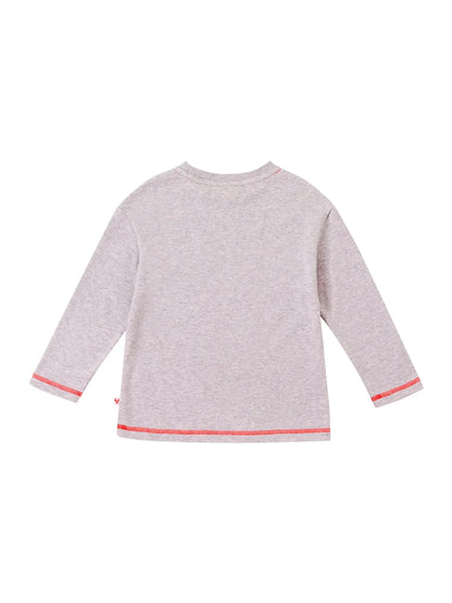 Boys Raccoon Play All Day Long Sleeves Tee