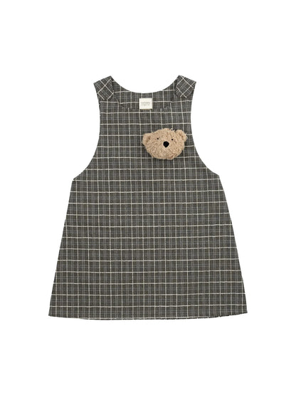 Pinafore Dress With Teddy