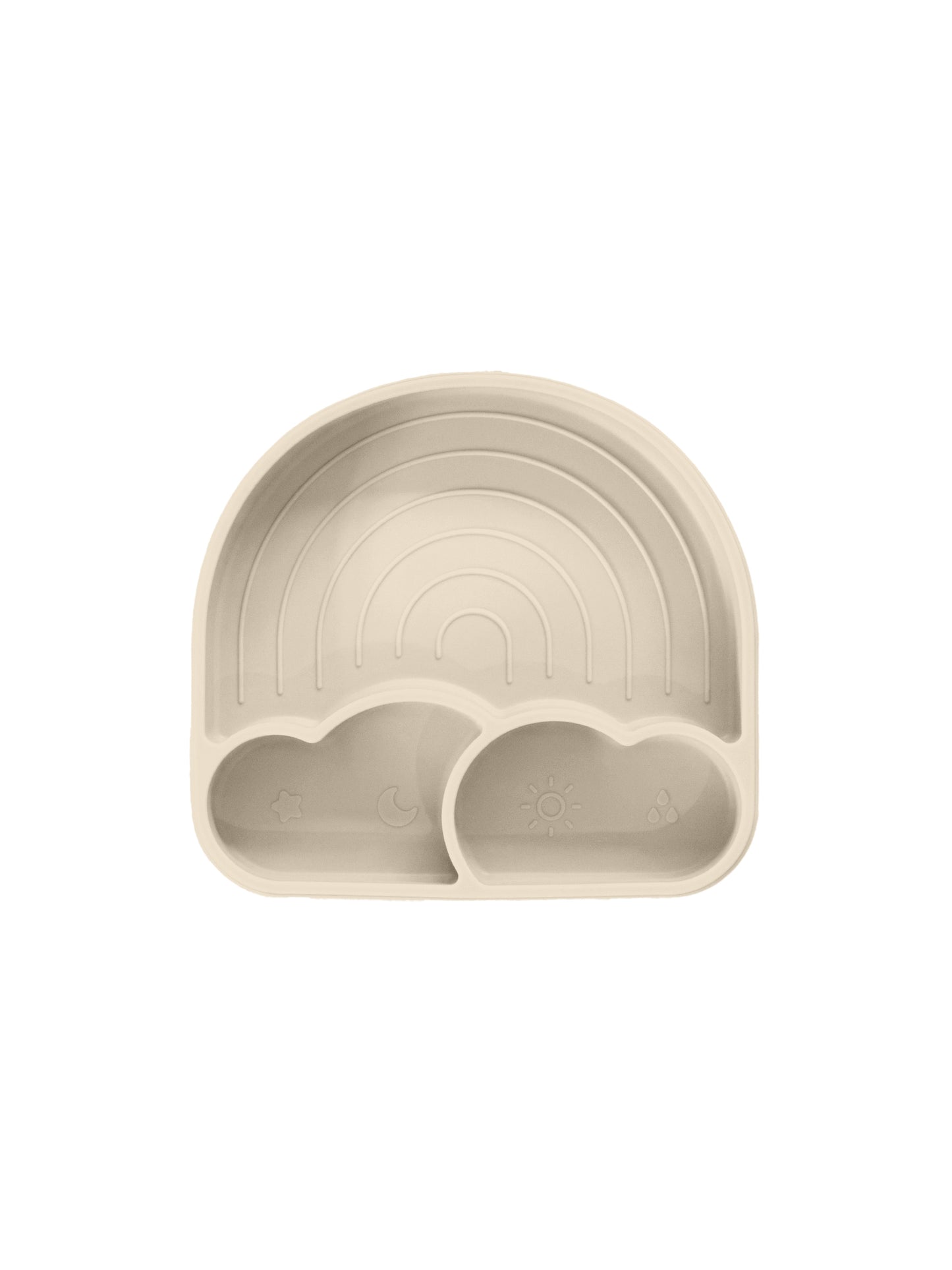 Silicone Rainbow Plates With Lid