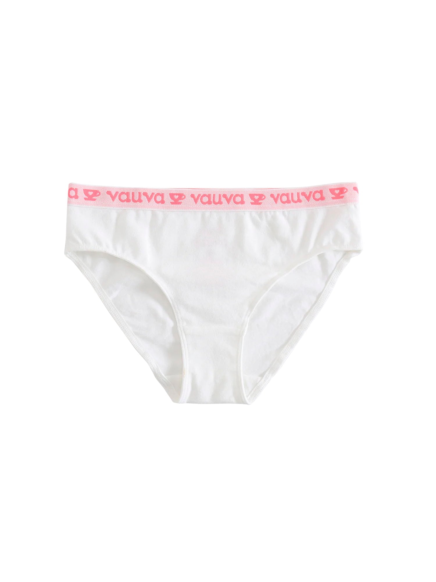 VAUVA Vauva Girls Organic Cotton Underwear - Vauva Pattern / White Underwear