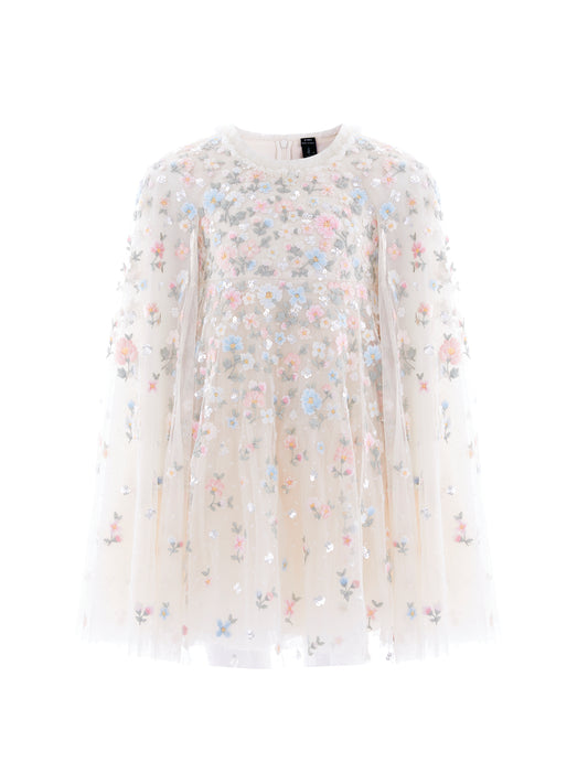 Dahlia Ditsy Cape Kid Dress