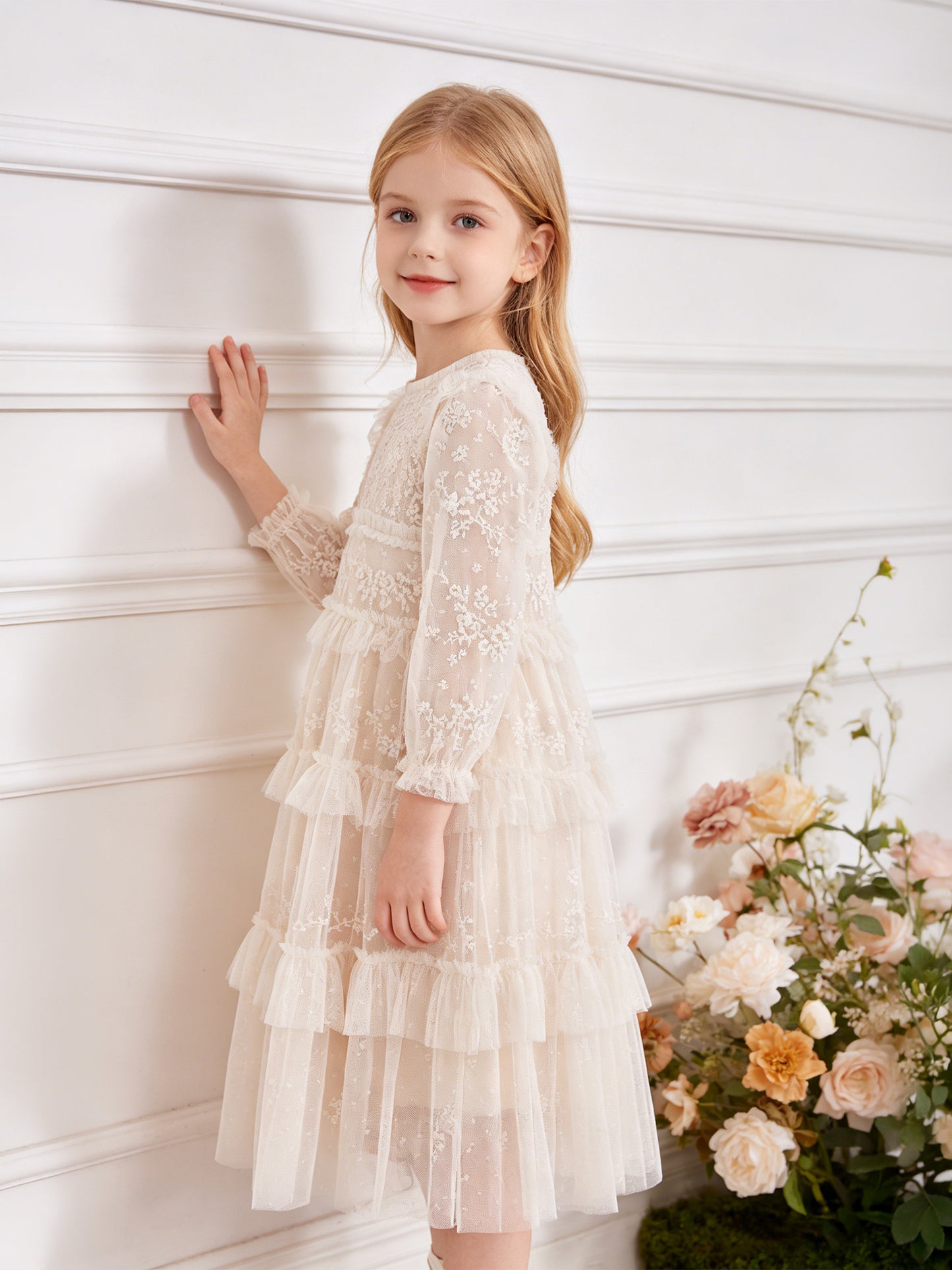 Blossom Lace Kids Gown