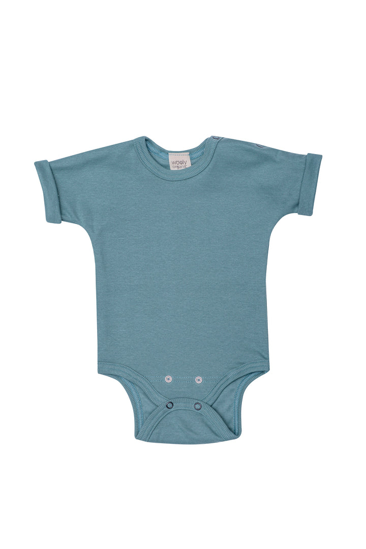 Wooly Organic Wooly Organic Rib Short Sleeve Bodysuit Bodysuit