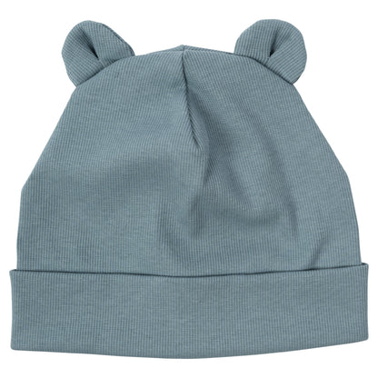 Beanie With Teddy Ears 2X1 Rib (GOTS)