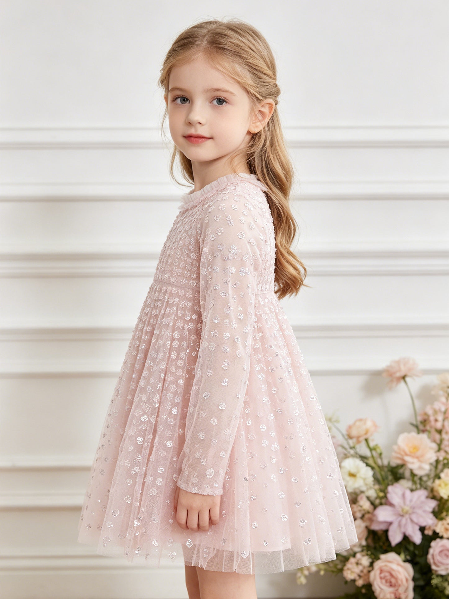 Raindrop Cape Kids Dress