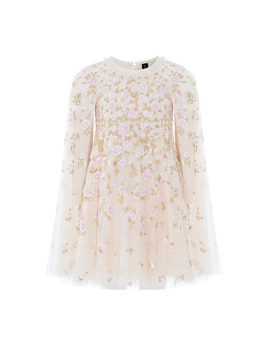 Lea Ditsy Cape Dress