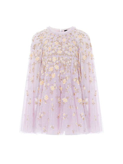 Lea Ditsy Cape Dress