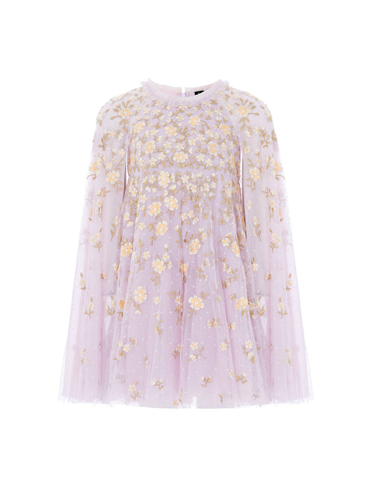 Lea Ditsy Cape Dress