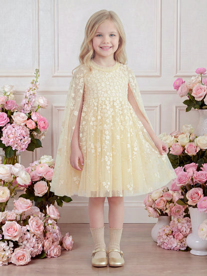Scatter Blossom Cape Dress