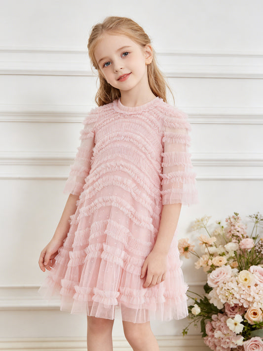 Amara Ruffle Kids Dress