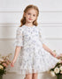 Magnolia Ditsy Amara Ruffle Kids Dress