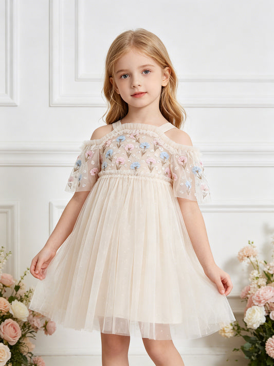 Dandelion Ditsy Bodice Off-Shoulder Kids